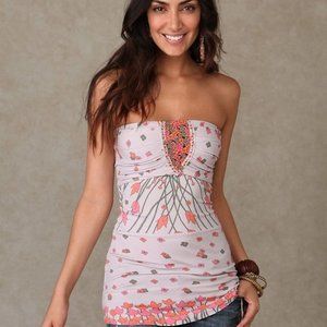 Free People Floral Sweet Blossoms Tube Tank RARE